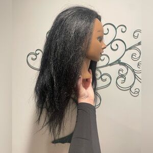 Ethnic cosmetology manikin real hair